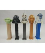 Vintage Lot of 5 Star Wars Pez Dispensers Good Guys &amp; Bad Guys (B) - £9.21 GBP