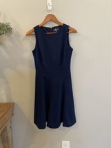American Living Navy Fit and Flare Dress  - $24.75