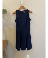 American Living Navy Fit and Flare Dress  - $24.75