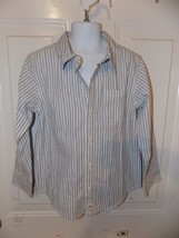 Janie And Jack Pinstripe Multi Colored Dress Shirt Size 6 Boy&#39;s EUC - £11.67 GBP