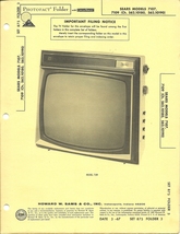 SAMS Photofact - Set 875 - Folder 3 - Mar 1967 - SEARS MODELS 7107, 7109 - £16.86 GBP