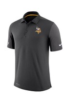 Nike Team Issue Dri-Fit Polo Mens Size Small NFL Minnesota Vikings Gray - £30.94 GBP