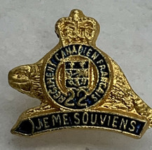 Quebec Jeme Souviens  Gold Crest Police Pin - £15.48 GBP