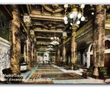 Marble Lobby Hotel Alexandria Los Angeles California CA UNP DB Postcard P21 - £2.80 GBP