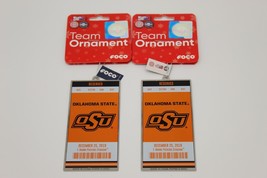 Lot of two New Oklahoma State Cowboys OSU NCAA Team Ornament  - £10.05 GBP