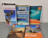 World travelers lot of guide books Rome,Dubai,Cayman,Virgin,&amp;Caribbean I... - $23.47