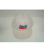 Vintage snapback corded Pepsi hat white with pepsi graphics unisex made ... - $19.75