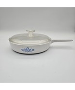 Corningware Range Toppper N-10-B 10&quot; Skillet W/Lid Blue Cornflower RARE ... - $2,397.74 MXN