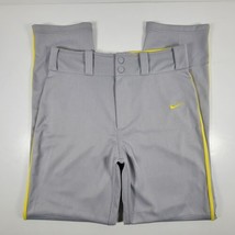 Youth Nike Swingman DRI-FIT Baseball Pants Size XL Yellow Piping slide free - $23.96