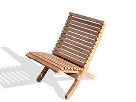 Windsor&#39;s Premium Plantation Teak Beach Chair, Portable 2 Piece Nesting Chair, C - £128.28 GBP