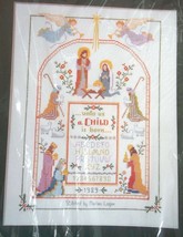 Nativity Sampler Counted Cross Stitch 1989 NOS Unopened Kit Creative Circle - £35.02 GBP