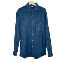 Wah Maker Limited Edition Large Shirt Vintage Western Button Blue USA - £35.84 GBP