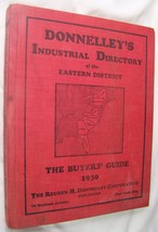 1930 VINTAGE DONNELLEY&#39;S INDUSTRIAL DIRECTORY INDUSTRY ADVERTISING BOOK - $49.49