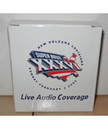 Vintage Super Bowl 36 XXXVI Transistor Radio SGA Patriots Rams New Orleans - £18.81 GBP