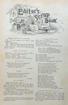 Editor&#39;s Scrap Book,1896 antique print (in these bicycle days) oringial Outing M - £14.13 GBP