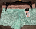 Prima Valentina ~ 3-Pair Womens Lace Boyshorts Underwear Panties Nylon B... - $17.61