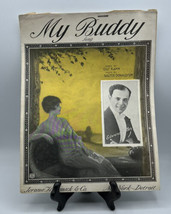 Music Piano Sheet Antique My Buddy Edward Miller Gus Kahn  Jerome Remeck... - £7.44 GBP