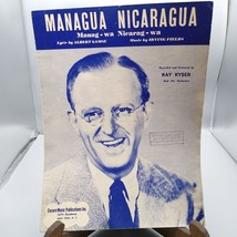 Vintage Sheet Music, Managua Nicaragua by Kay Kyser, Encore 1946 Albert Lamse - £15.91 GBP