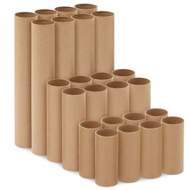 24 Empty Brown Cardboard Rolls For Crafts, Diy Projects, 3 Sizes, 4, 6, ... - £28.76 GBP