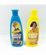 TWO Vintage 1976 Clairol Short &amp; Sassy Conditioners Yellow Blue 7 oz ea ... - $1,140.22 MXN