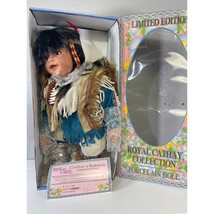 Cathay Collection Native American Indian Porcelain Doll 20” Cochise 1454 /5000 - £27.53 GBP