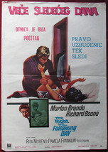 1968 Original Movie Poster The Night of the Following Day Marlon Brando YU - £48.60 GBP
