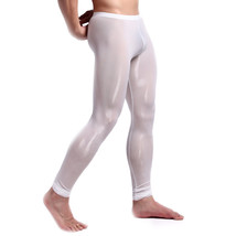 Sexy Herren Transparente Hose Leggings enganliegend Long John Sport Shee... - $13.88