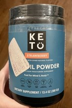 Perfect Keto MCT Oil Powder Strawberry  13.4 oz  - $24.78