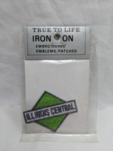 Vintage Illinois Central Embroidered Iron On Patch 2&quot; - $21.77