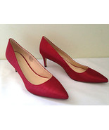 NEW Nine West Sexy Red Shantung Elsmore Gorgeous Pumps Sexy Heels 9.5 M ... - £66.49 GBP