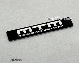 10 Pcs Car  Emblem  MTM car emblem stick black 82*15mm  Car Styling - £38.37 GBP