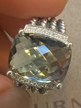 Used  Owned David Yurman Wheaton Prasiolite Ring size 9 , David Yurman Coctail R - £392.39 GBP