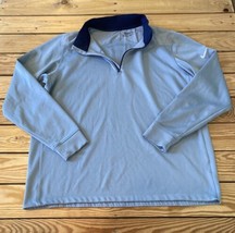Nike Golf Men’s 1/4 Zip Standard Fit Pullover shirt size L Blue Grey Cd - £18.88 GBP