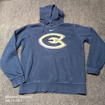 Nike Eau Claire Blugolds Hoodie Women Large Navy Blue Center Swoosh Sweater - $17.38