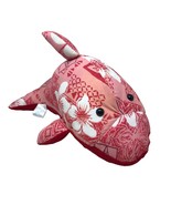 Hula Baby Dolphin Tapa Pattern Hibiscus Flower Pink Plush 11&quot; Hawaiian H... - £15.58 GBP
