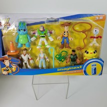 Fisher-Price Disney Pixar Toy Story 4 Deluxe 8 Figure Pack Woody Buzz Bo Peep - £22.93 GBP