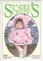 Vtg Syndee's Crafts 10 16 21" Gabby Ann Doll Clothes Dress Pinafore Sew Patterns - $12.99