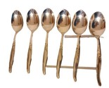(6) Place Oval Soup Spoons Oneida LA ROSE WM A Rogers Premier Stainless - $20.00