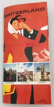 Vintage 1960&#39;s Switzerland Travel Brochure Basel Berne Geneva Lausanne S... - $13.99
