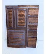 Vintage Newspaper Tin Printing Plate Containing Ludlow Garamond Small Ca... - $66.59 CAD