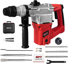 Heavy Duty Rotary Hammer Drill,3 Functions, Include 3 Drill Bits, Grease... - $130.42