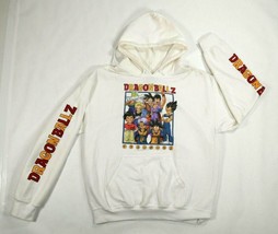 Dragon Ball Z White Long Sleeve Graphic Print Hoodie Sweatshirt Size Med... - £26.67 GBP