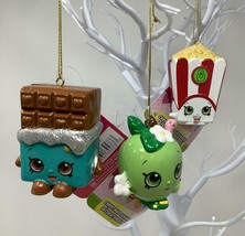 Kurt Adler 2-Inch Shopkins Collectible Christmas Ornaments~Set of 3 - £13.77 GBP