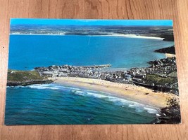 Vintage Postcard, St. Ives Aerial View, Cornwall, England - $4.75