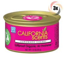 3x Cans California Scents Coronado Cherry Spillproof Air Freshener | 1.5oz - £10.28 GBP