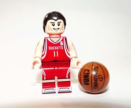 Yao Ming Rockets #11 NBA Basketball Building Minifigure Bricks US - £5.70 GBP