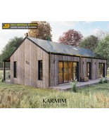 2 Bedroom 880 sq ft, Modern Barndominium Cabin House Plans - $99.00