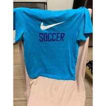 Blue Nike Soccer Shirt Size M - £11.68 GBP