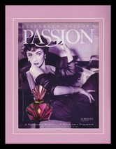 1992 Elizabeth Taylor Passion 11x14 Framed ORIGINAL Vintage Advertisement - £27.36 GBP