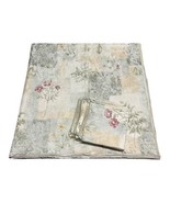 Banquet Large Floral Botanical Design Tablecloth (57x116) 10 Napkins Set... - £73.87 GBP